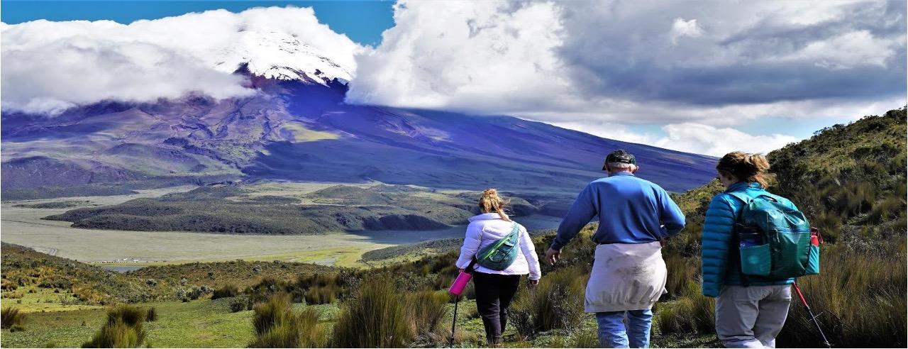 Ecuador Trekking Avenue of The Volcanoes - background banner
